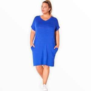 T Shirt V-neck Dress